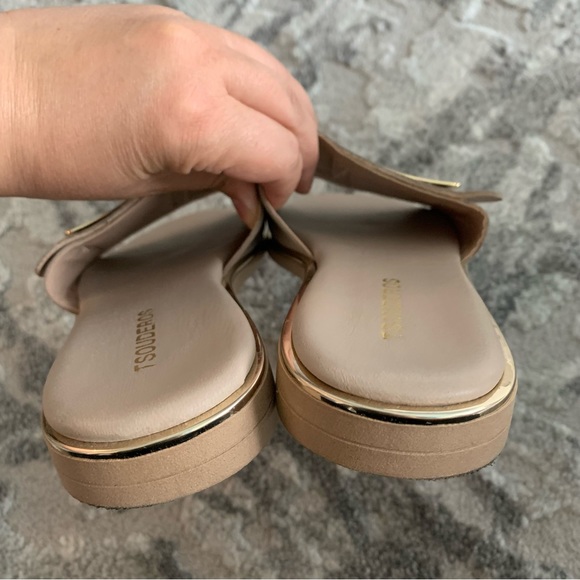 Tsouderos Gray & Gold Buckle Nella Sandals - Picture 6 of 12